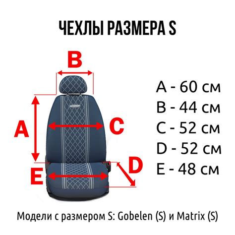 Размеры и шаг сидений